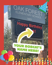 Load image into Gallery viewer, Happy Birthday Marquee Message