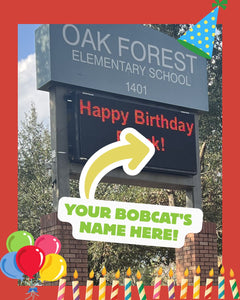 Happy Birthday Marquee Message